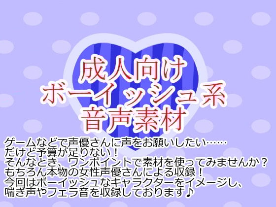 Cover of ボーイッシュ系音声素材集