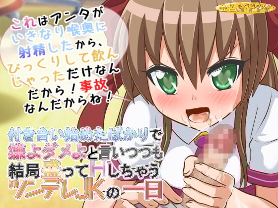 Cover of 付き合い始めたばかりで嫌よダメよと言いつつも結局いろんな場所で盛っちゃうツンデレJKの一日