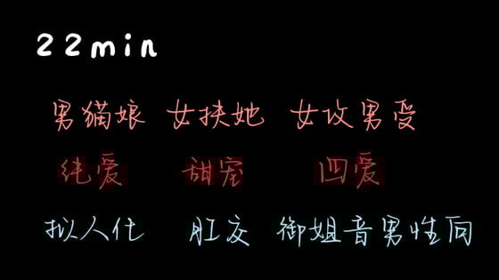 Cover of 【中文音声】男猫娘和他的扶她主人