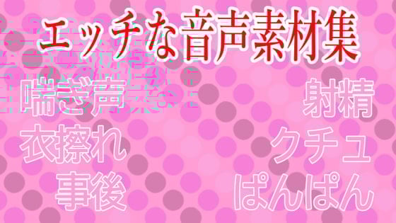 Cover of 【衣擦れ】エロ音声素材集【水音喘ぎ】